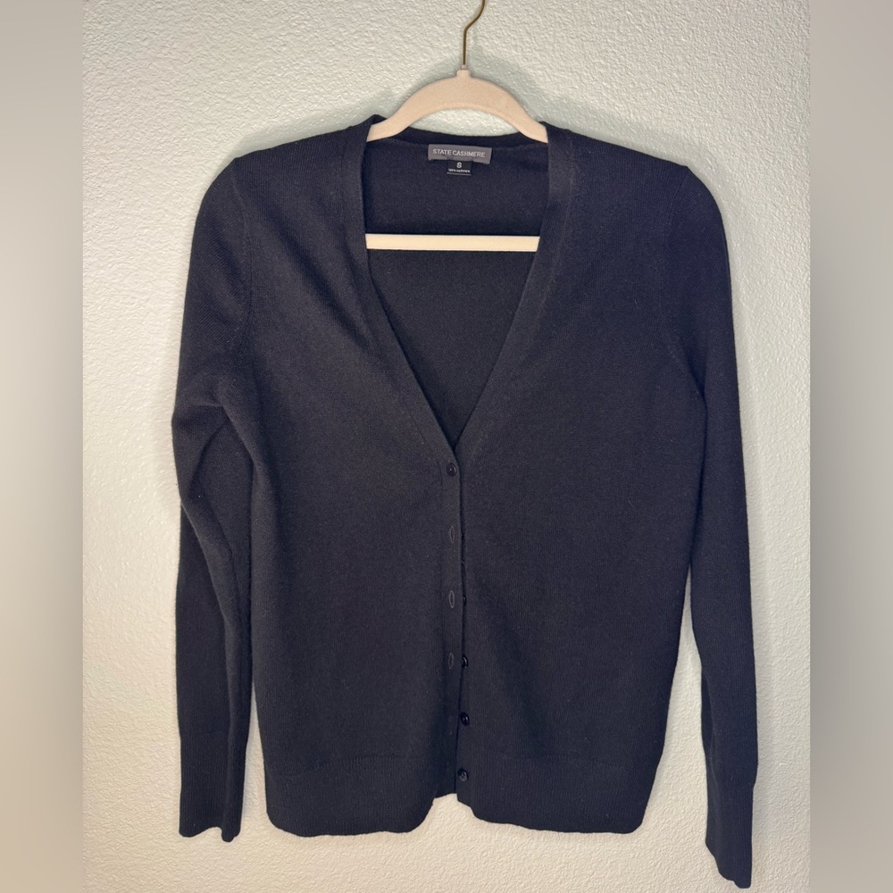 Black State Cashmere Women's Cardigan